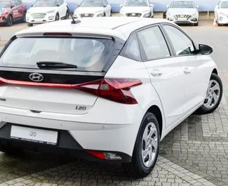 Hyundai i20 2022 car hire in Austria, featuring ✓ Petrol fuel and 100 horsepower ➤ Starting from 34 EUR per day.