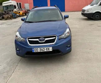 Frontvisning af en udlejnings Subaru Crosstrek i Kutaisi, Georgien ✓ Bil #5416. ✓ Automatisk TM ✓ 1 anmeldelser.