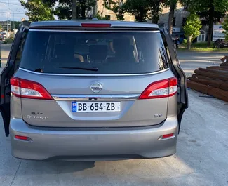 Орендуйте Nissan Quest 2012 в Грузії. Паливо: Бензин. Потужність: 260 к.с. ➤ Вартість від 160 GEL за добу.