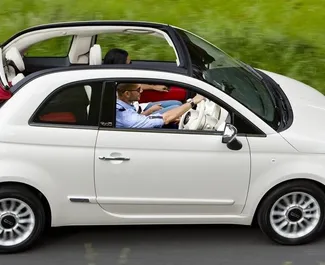 Hibrīds 1,0L dzinējs Fiat 500 Cabrio 2021 nomai Krētā.