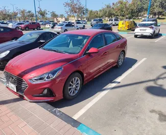 Hyundai Sonata 2019 car hire in the UAE, featuring ✓ Petrol fuel and  horsepower ➤ Starting from 126 AED per day.