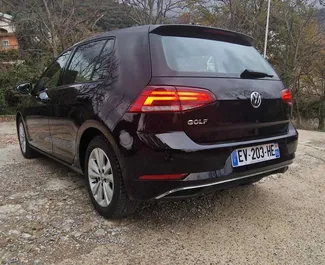 Volkswagen Golf 7 2019 car hire in Montenegro, featuring ✓ Diesel fuel and 116 horsepower ➤ Starting from 28 EUR per day.