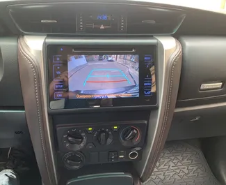 Interior of Toyota Fortuner for hire in Georgia. A Great 7-seater car with a Automatic transmission.