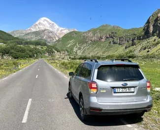 Subaru Forester 2017 autóbérlés Grúziában, jellemzők ✓ Benzin üzemanyag és 170 lóerő ➤ Napi 110 GEL-tól kezdődően.