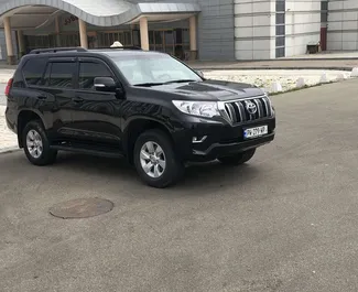 Front view of a rental Toyota Land Cruiser Prado in Tbilisi, Georgia ✓ Car #5476. ✓ Automatic TM ✓ 1 reviews.