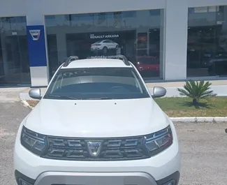 Priekinė automobilio, kurį nuomojate Dacia Duster Kretoje, Graikija vaizdas ✓ Automobilis #5748. ✓ Pavarų dėžė Rankinis TM ✓ Atsiliepimai 0.