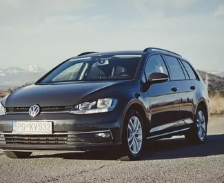 Frontvisning af en udlejnings Volkswagen Golf Variant i Podgorica, Montenegro ✓ Bil #4709. ✓ Automatisk TM ✓ 4 anmeldelser.