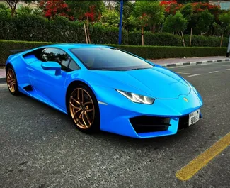 Najem avtomobila Lamborghini Huracan 2022 v v ZAE, z značilnostmi ✓ gorivo Bencin in  konjskih moči ➤ Od 2970 AED na dan.