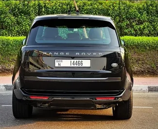 Ενοικίαση αυτοκινήτου Range Rover Vogue 2023 στα Ηνωμένα Αραβικά Εμιράτα, περιλαμβάνει ✓ καύσιμο Βενζίνη και  ίππους ➤ Από 4989 AED ανά ημέρα.