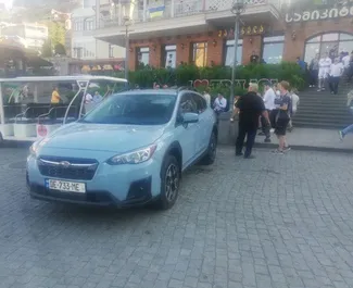 Frontvisning av en leiebil Subaru Crosstrek i Tbilisi, Georgia ✓ Bil #6261. ✓ Automatisk TM ✓ 1 anmeldelser.
