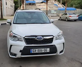 Front view of a rental Subaru Forester in Kutaisi, Georgia ✓ Car #5810. ✓ Automatic TM ✓ 6 reviews.