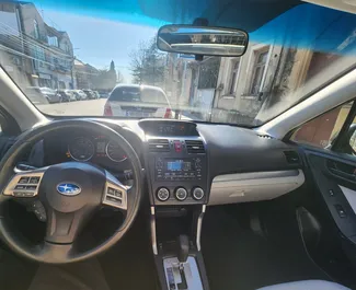 Subaru Forester 2015 autóbérlés Grúziában, jellemzők ✓ Benzin üzemanyag és 180 lóerő ➤ Napi 95 GEL-tól kezdődően.