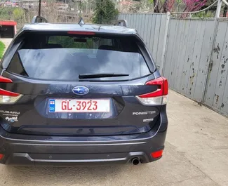Subaru Forester Limited 2020 available for rent in Tbilisi, with unlimited mileage limit.
