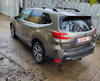 Petrol 2.5L engine of Subaru Forester Limited 2020 for rental in Tbilisi.