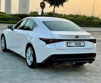 Uthyrning av Lexus IS300. Komfort, Premium bil för uthyrning i Förenade Arabemiraten ✓ Deposition 1500 AED ✓ Försäkringsalternativ: TPL, CDW.