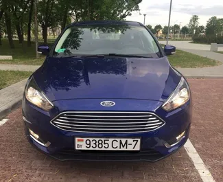 Front view of a rental Ford Focus in Minsk, Belarus ✓ Car #5834. ✓ Automatic TM ✓ 0 reviews.