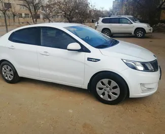 Front view of a rental Kia Rio in Aktau, Kazakhstan ✓ Car #6267. ✓ Automatic TM ✓ 0 reviews.