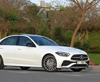 Mercedes-Benz C200 2023 dostupné na prenájom v v Dubaji, s limitom kilometrov 250 km/deň.