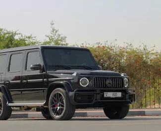 Ενοικίαση αυτοκινήτου Mercedes-Benz G63 AMG #6164 με κιβώτιο ταχυτήτων Αυτόματο στο Ντουμπάι, εξοπλισμένο με κινητήρα 4,0L ➤ Από Akil στα Ηνωμένα Αραβικά Εμιράτα.