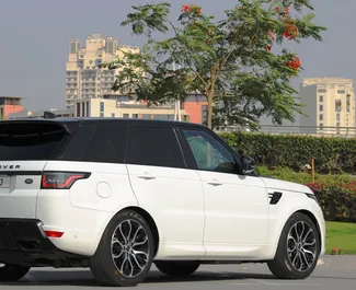 Ενοικίαση Land Rover Range Rover Sport. Αυτοκίνητο Πρίμιουμ, Πολυτέλεια, SUV προς ενοικίαση στα Ηνωμένα Αραβικά Εμιράτα ✓ Κατάθεση 1500 AED ✓ Επιλογές ασφάλισης: TPL, CDW.