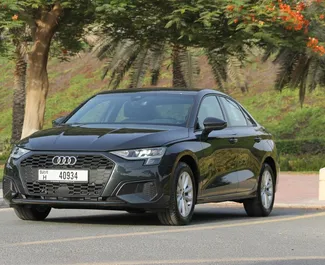 A bérelt Audi A3 Sedan előnézete Dubaiban, UAE ✓ Autó #5976. ✓ Automatikus TM ✓ 0 értékelések.