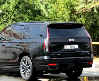 Petrol 5.7L engine of Cadillac Escalade 2023 for rental in Dubai.