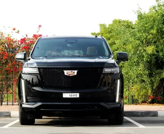 Cadillac Escalade 2023 available for rent in Dubai, with 250 km/day mileage limit.