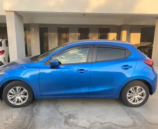 Front view of a rental Mazda Demio in Limassol, Cyprus ✓ Car #6005. ✓ Automatic TM ✓ 0 reviews.