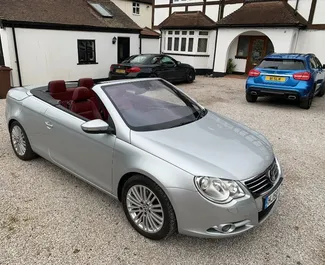 Front view of a rental Volkswagen Eos on Rhodes, Greece ✓ Car #5820. ✓ Manual TM ✓ 0 reviews.