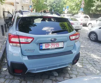 Petrol 2.0L engine of Subaru Crosstrek 2019 for rental in Tbilisi.