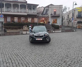 Vuokra-auton etunäkymä Subaru Forester Limited Tbilisissä, Georgia ✓ Auto #6256. ✓ Vaihteisto Automaattinen TM ✓ Arvostelut 1.