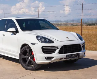 Front view of a rental Porsche Cayenne in Tbilisi, Georgia ✓ Car #6291. ✓ Automatic TM ✓ 0 reviews.