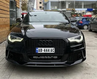 Vista frontale di un noleggio Audi A6 a Tirana, Albania ✓ Auto #6349. ✓ Cambio Automatico TM ✓ 0 recensioni.