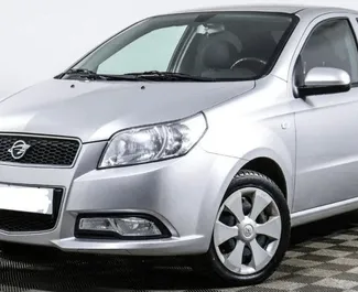 Frontvisning av en leiebil Chevrolet Nexia i Tasjkent, Usbekistan ✓ Bil #6493. ✓ Automatisk TM ✓ 0 anmeldelser.