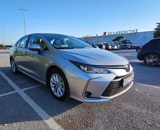 Front view of a rental Toyota Corolla in Thessaloniki, Greece ✓ Car #6311. ✓ Automatic TM ✓ 0 reviews.