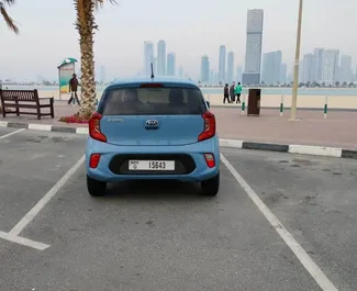 Bilutleie av Kia Picanto 2021 i i De Forente Arabiske Emirater, inkluderer ✓ Bensin drivstoff og  hestekrefter ➤ Starter fra 95 AED per dag.