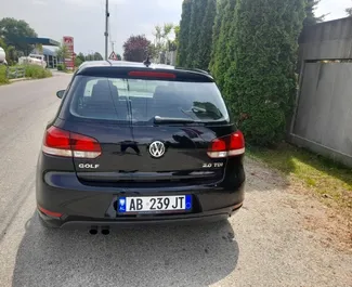Vermietung Volkswagen Golf 6. Wirtschaft, Komfort Fahrzeug zur Miete in Albanien ✓ Kaution Einzahlung von 100 EUR ✓ Versicherungsoptionen KFZ-HV, TKV, VKV Plus, VKV Komplett, Diebstahlschutz.