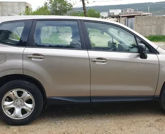 Subaru Forester 2015 autóbérlés Grúziában, jellemzők ✓ Benzin üzemanyag és 170 lóerő ➤ Napi 100 GEL-tól kezdődően.