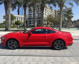 Орендуйте Ford Mustang Coupe 2022 в ОАЕ. Паливо: Бензин. Потужність: 310 к.с. ➤ Вартість від 300 AED за добу.