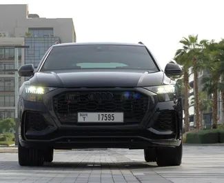 Car Hire Audi RS Q8 #6645 Automatic in Dubai, equipped with 4.0L engine ➤ From Akil in the UAE.