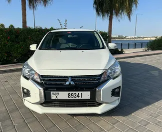 Automašīnas noma Mitsubishi Attrage #4869 ar Automātiskais pārnesumu kārbu Dubaijā, aprīkots ar 2,4L dzinēju ➤ No Ahme AAE.