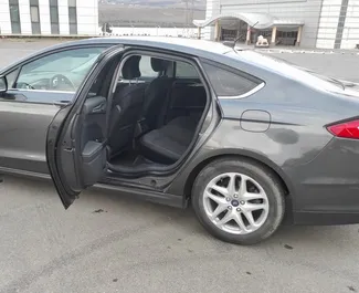 Interior of Ford Fusion Sedan for hire in Georgia. A Great 5-seater car with a Automatic transmission.