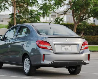Car Hire Mitsubishi Attrage #6647 Automatic in Dubai, equipped with 1.3L engine ➤ From Akil in the UAE.