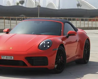 Орендуйте Porsche Carrera 911 S Cabrio 2023 в ОАЕ. Паливо: Бензин. Потужність: 480 к.с. ➤ Вартість від 1800 AED за добу.