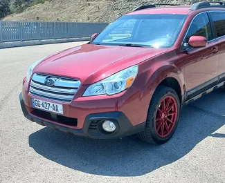 Frontvisning av en leiebil Subaru Outback i Tbilisi, Georgia ✓ Bil #7018. ✓ Automatisk TM ✓ 1 anmeldelser.