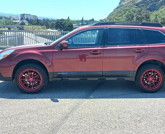 Subaru Outback 2014 araç kiralama Gürcistan'da, ✓ Benzin yakıt ve 175 beygir gücü özellikleriyle ➤ Günde başlayan fiyatlarla 95 GEL.