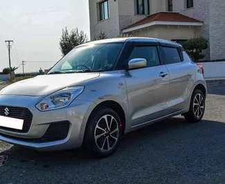 Front view of a rental Suzuki Swift in Larnaca, Cyprus ✓ Car #6812. ✓ Automatic TM ✓ 1 reviews.
