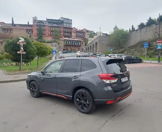 Prenájom auta Subaru Forester Limited 2020 v v Gruzínsku, s vlastnosťami ✓ palivo Benzín a výkon 200 koní ➤ Od 220 GEL za deň.