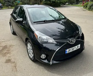 Toyota Yaris 2014 car hire in Georgia, featuring ✓ Petrol fuel and 106 horsepower ➤ Starting from 100 GEL per day.