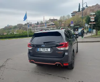 Petrol 2.5L engine of Subaru Forester Limited 2020 for rental in Tbilisi.